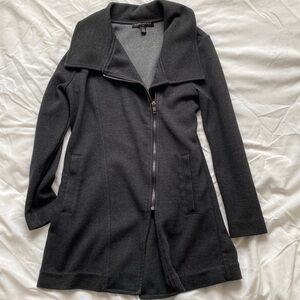 Asymmetrical Zip Black Jacket
